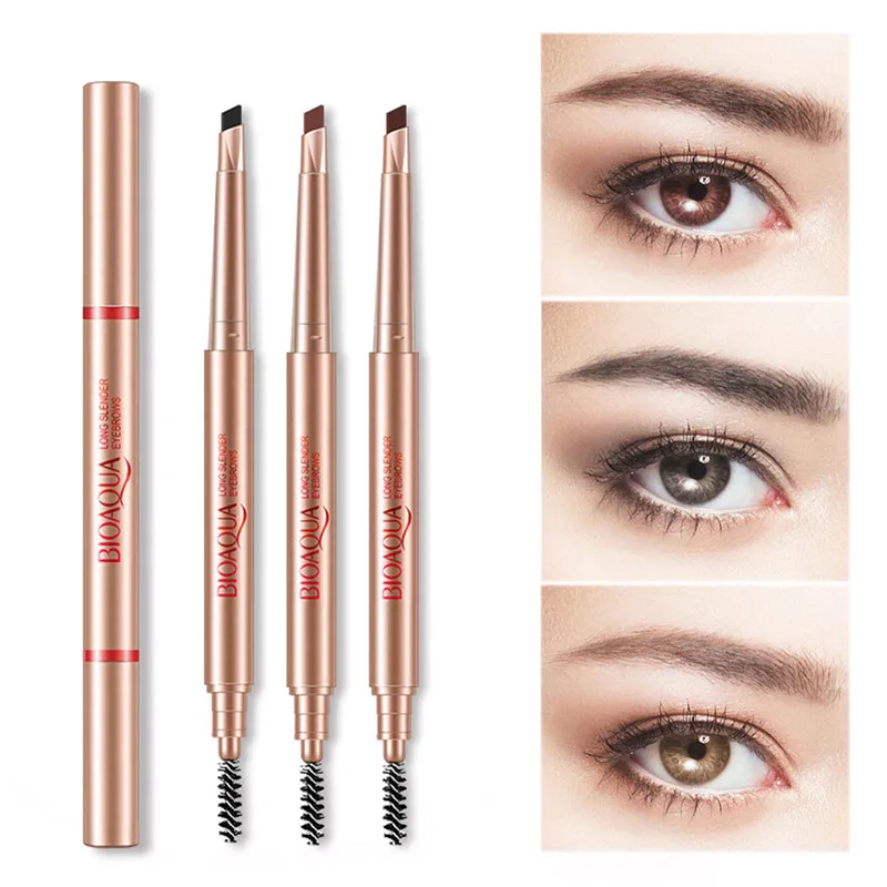 

Double-head Multi-purpose Rotating Eyebrow Pencils Easy To Color Natural Lasting Waterproof Eyebrow Pencil Makeup Cosmetic Tools