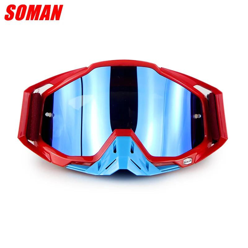 Очки SOMAN бренд мотокросса óculos okulary ATV Casque Gafas gyozlhuk мотоциклетные очки Гонки Байк Okulary vook brillen
