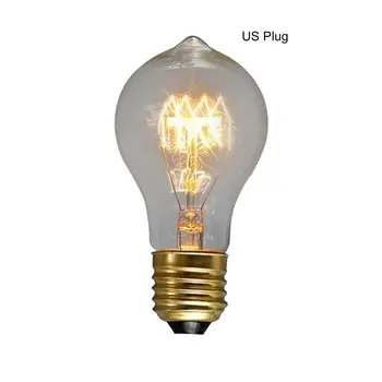 

A19 Vintage Retro Edison Bulbs Spiral Light Handmade Glass Industrial Style Tungsten Bulb Pendant Lamps Lighting