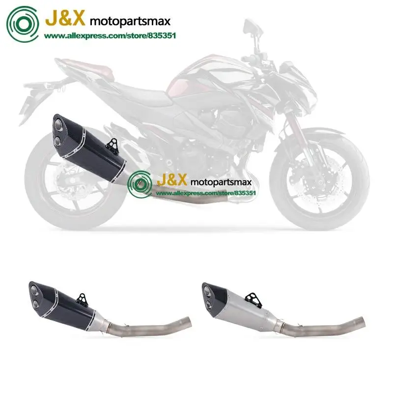 Полная система, слипоны для kawasaki Z750 Z 750, глушитель для мотоцикла, поход, средняя Соединительная средняя труба