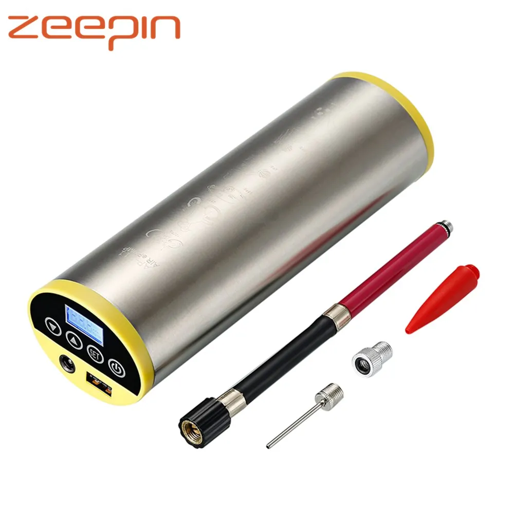 Portable Mini Air Compressor Backlit LCD Screen Rechargeable Car Tire Inflator Multipurpose Pump For Bicycle Mattress Ball | Автомобили и