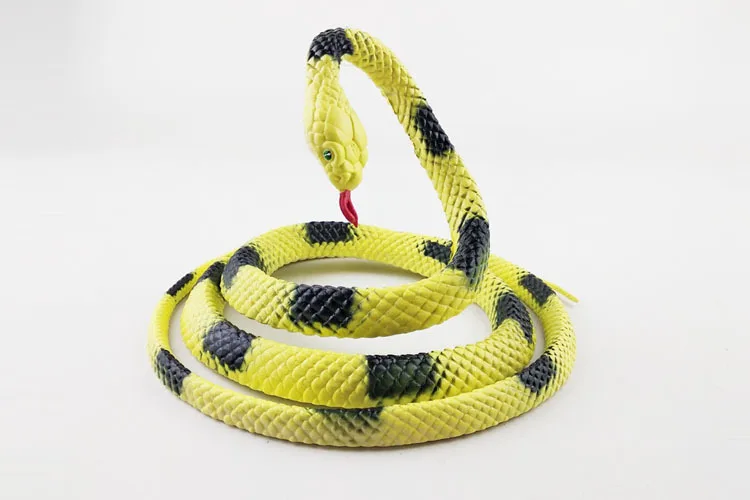 Halloween Trick Toys 1.35 M Serpent APRIL FOOL'S DAY Entire Toy Model Snake Boa Constrictor Fake Snake