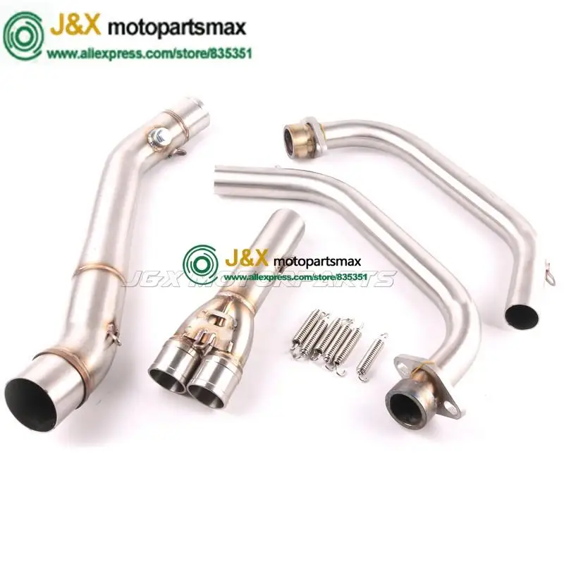 MT-03 MT03 R3 R25 R30 мотоцикл Выхлопная полная система контактная средняя труба+ выхлопная для YAMAHA MT-03 R25 R30- слипоны