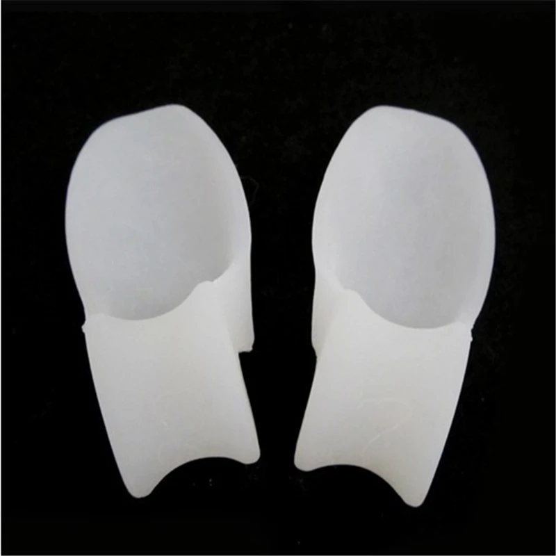 2pcs/set Silicone Gel Bunion Toe Corrector Orthotics Straightener Separator Pain