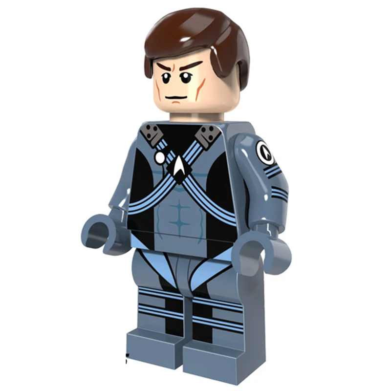 Одиночная продажа Spock Star Trek Captain U. S. Сборная модель Minifig Enterprise 3D Строительные блоки