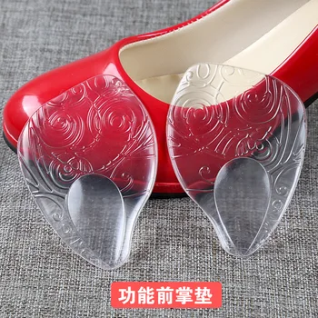 

2PCS Gel Silicone Forefoot Pads Shoe Patch Insoles Inserts Massager High Heels Anti-Slip Pain Relief Inserts Shoe Insole Height