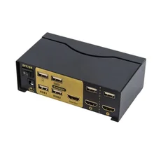 Aliexpress - Smart 2 port 4K hdmi kvm switch usb switcher with console and remote controller for pc tv usb printer