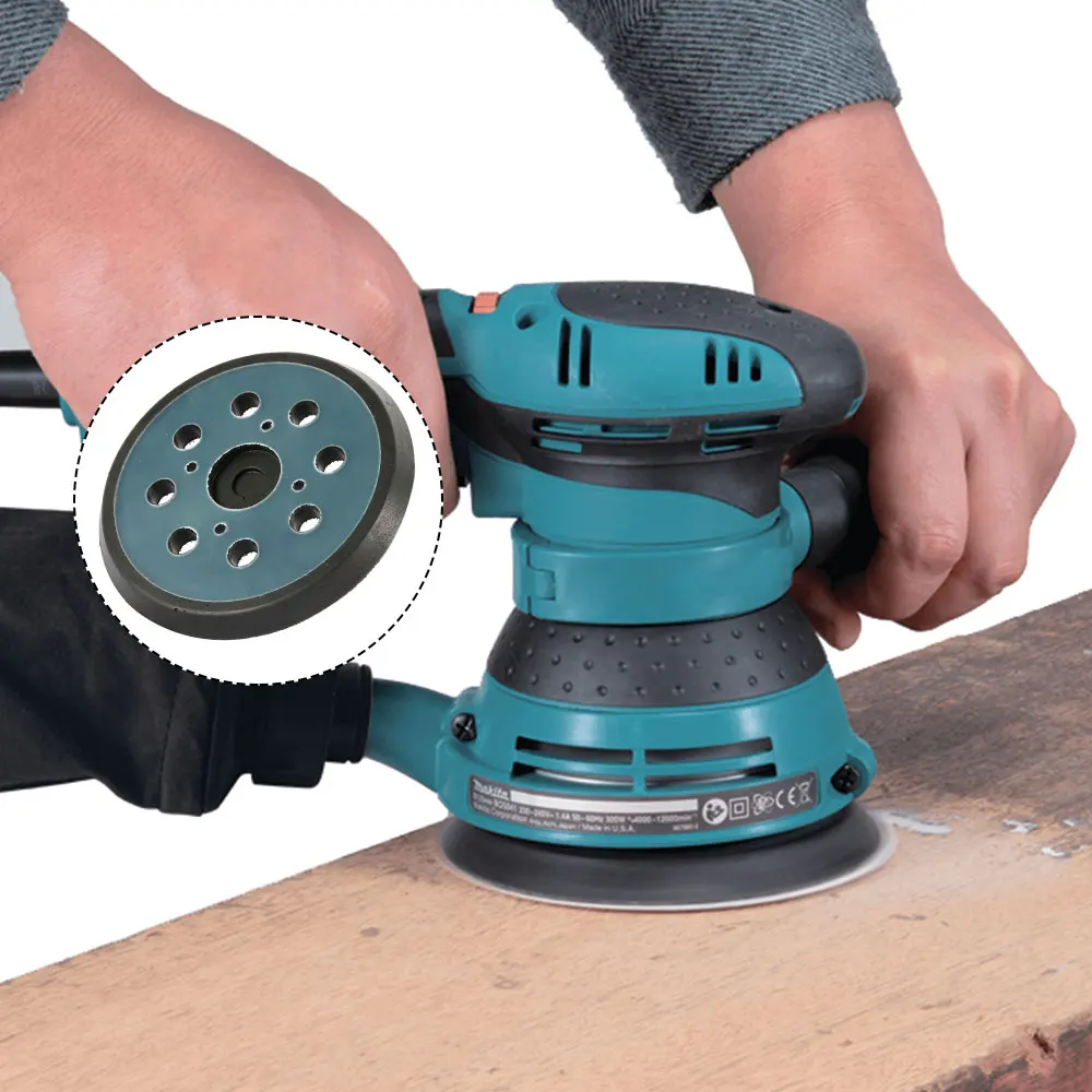 Шлифовальный диск Makita 5 дюймов 8 отверстий 125 мм крюк петля шлифовальная подложка
