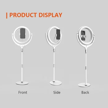 

12 Inch Soft Light Fill Light LED Touch Control Ring Light 28-40cm Tripod Black White 3300-6000K Family Photo Shoot