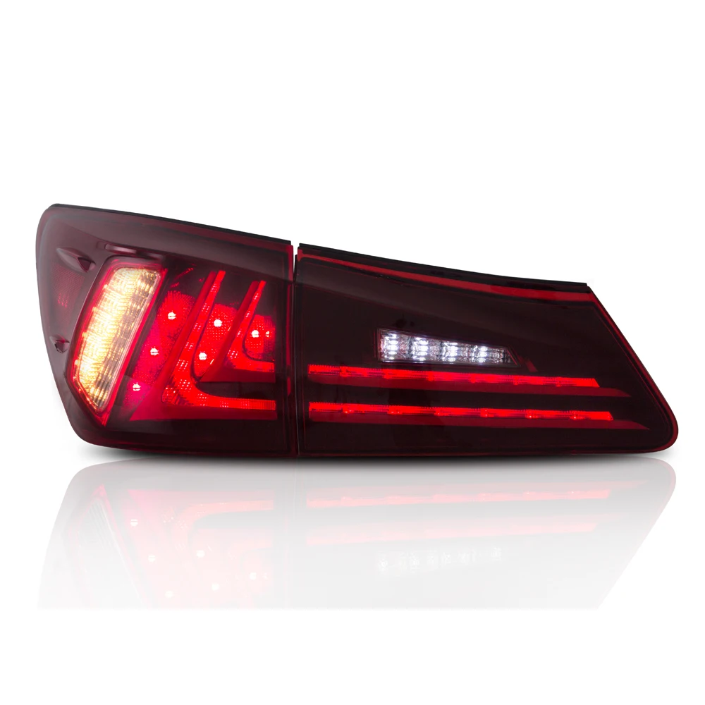 Подходит для Lexus IS250/IS300/IS350 2006 2012 хвост светильник светодиодный дизайн Красный