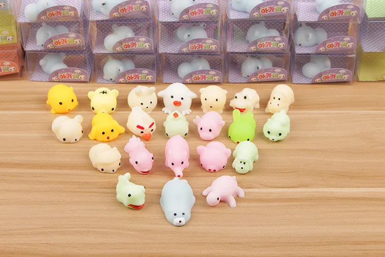 Милые светящиеся сжимаемые игрушки Mochi мягкие для снятия стресса забавные