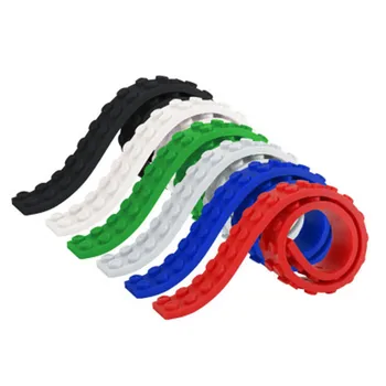 

Washable ABS Plastic DIY Handmade Decor 1.6*25CM Bendable Building Loops Tape Building-block Tape Kids Toy Domino