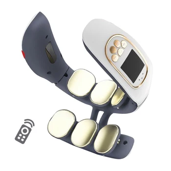 

6 Heads Neck Massager Portable ABS Traction Collar Body Relax Low Frequency Pain Relief Office Relieve Muscle Smart Electric