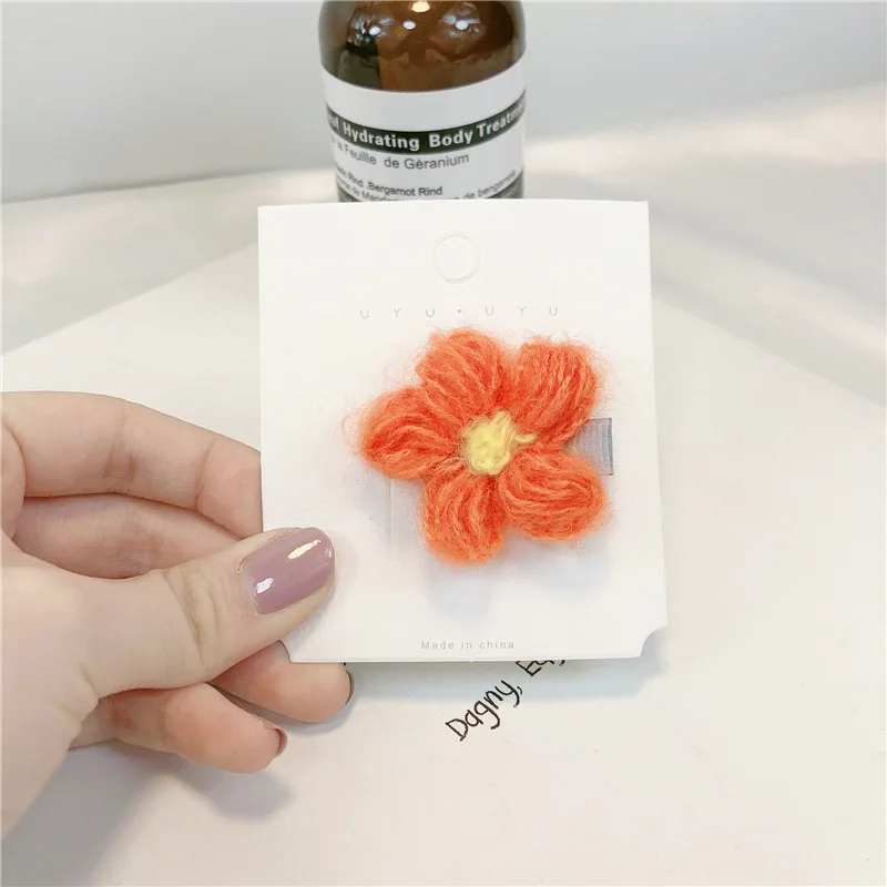 Orange Заколка для волос 2 шт. Детские аксессуары для волос cabelo acessorio lazos pelo bebe pelote de laine tricoter с бантом головные повязки для волос для девочек - Цвет: Orange