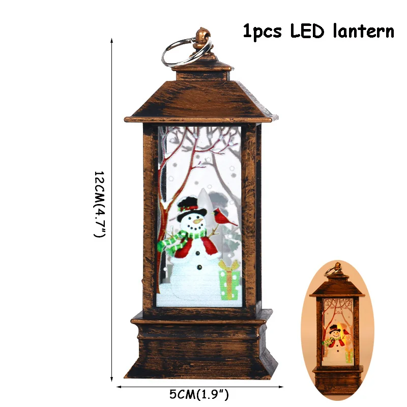 1pcs LED lanternC Рождественские украшения для дома, рождественская елка,, украшения, Navidad Noel, Рождественское украшение, новогодний, подарок, Kerst decoratie - Цвет: 1pcs LED lanternC