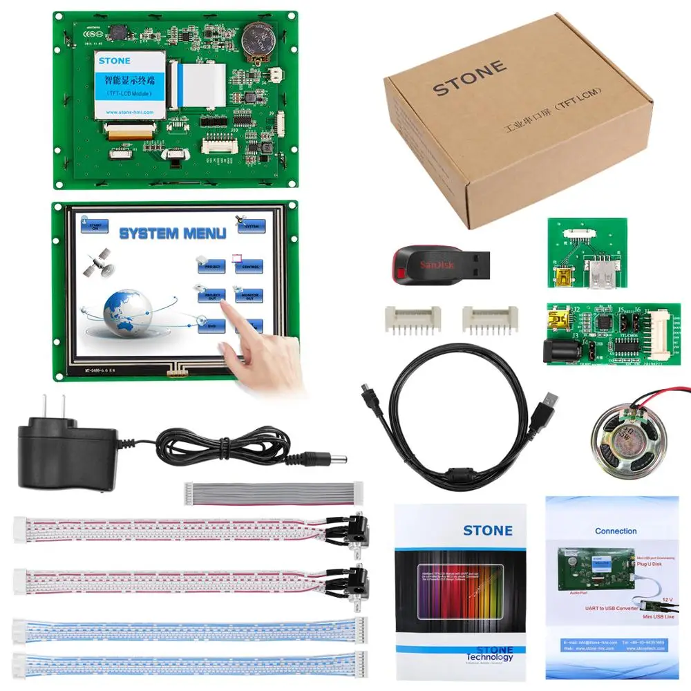 STONE HMI TFT lcd 5,6 дюймов плата контроллера со встроенной системой для промышленного