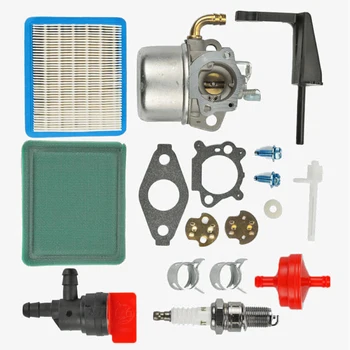 

Carburetor Kit Replacement For Craftsman Tiller Intek 190 6 HP 206 5.5hp Engine Fuel Line Clamps Spark Plug