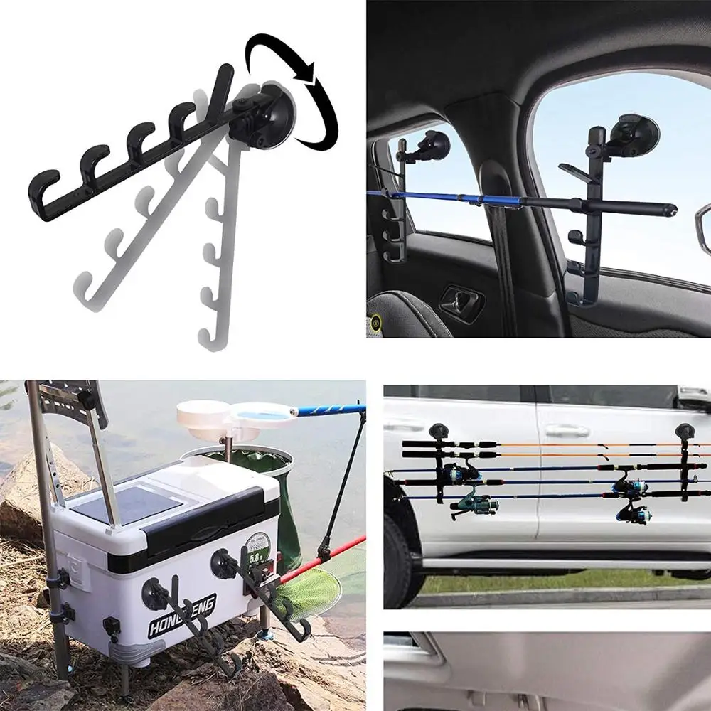 Pmsanzay (1 Pair) Suction Cup Fishing Pole Rod Rack Fishing Rod Holder  Fishing Rod Storage Rack for Car Truck SUV for RV Boat to - AliExpress