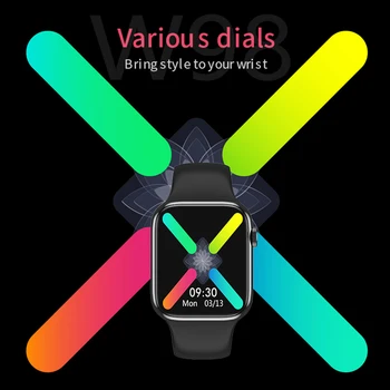 

Smartwatch W98 full screen touch Call Measuring body temperature heart rate blood pressure sport Tracker Fitness for IOS Android