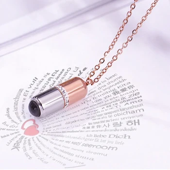 

Projection Pendant Necklace Creative Removable 100 languages I Love You Necklace Fashion Jewelry Gift for Men Women Youth #30