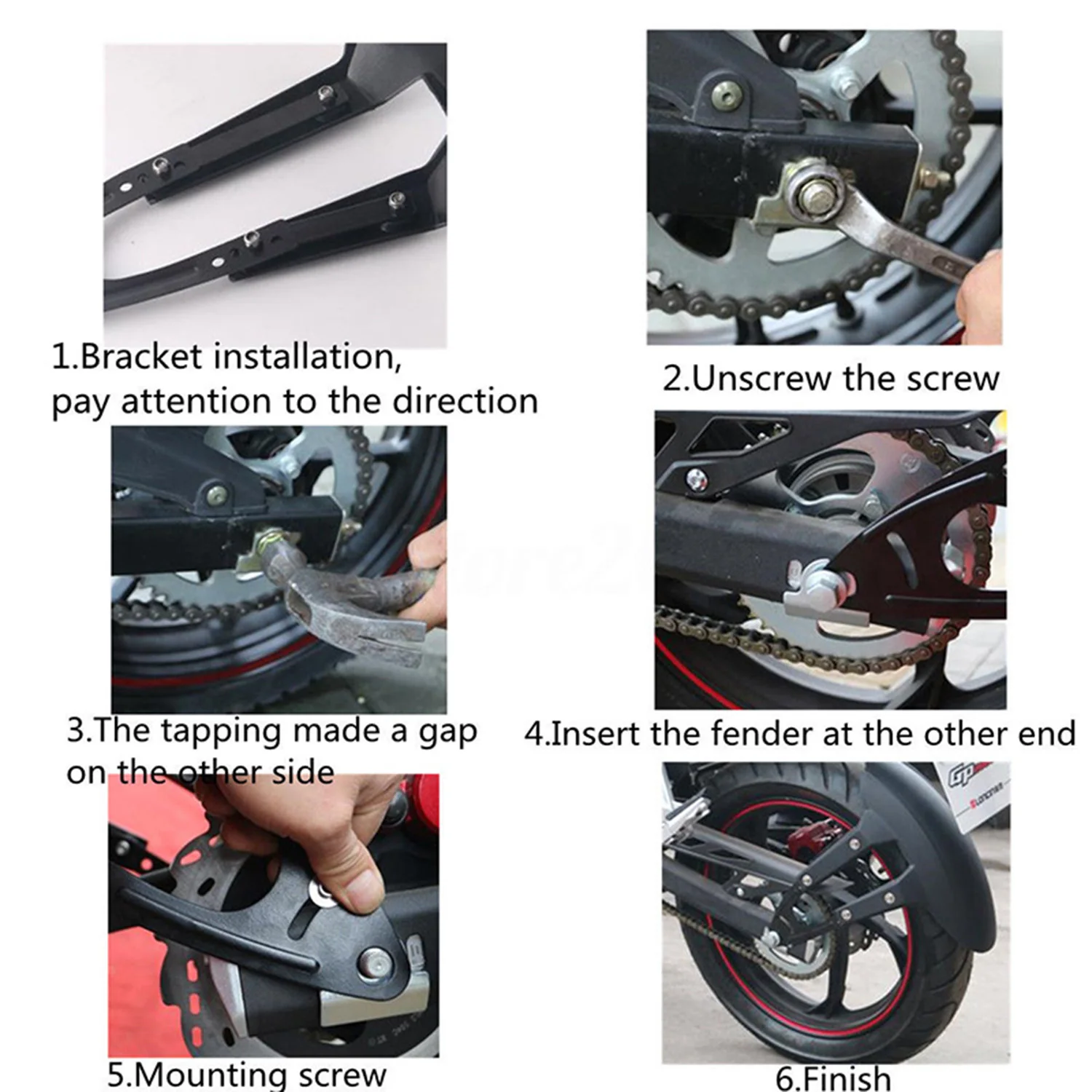 Крышка заднего колеса мотоцикла защита от брызг для крыла брызговик/кронштейн для мотоциклов