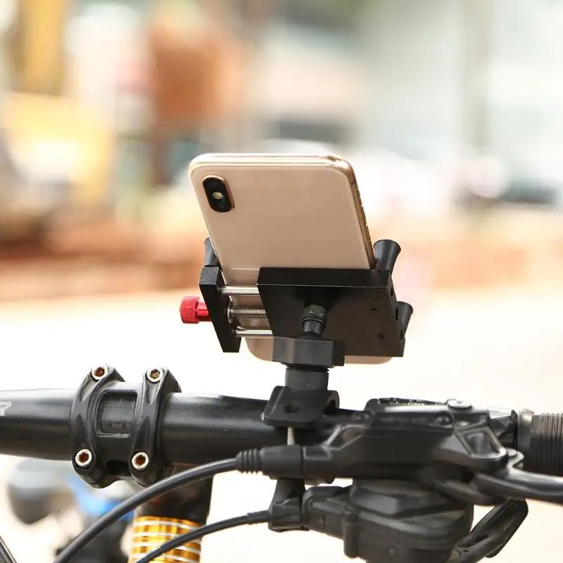 

Wear-resistant Bike Phone Holder 360 Degree Rotating Bike Mobile Phone Fixed GPS Rack Outdoor Riding Accessories Bicycle