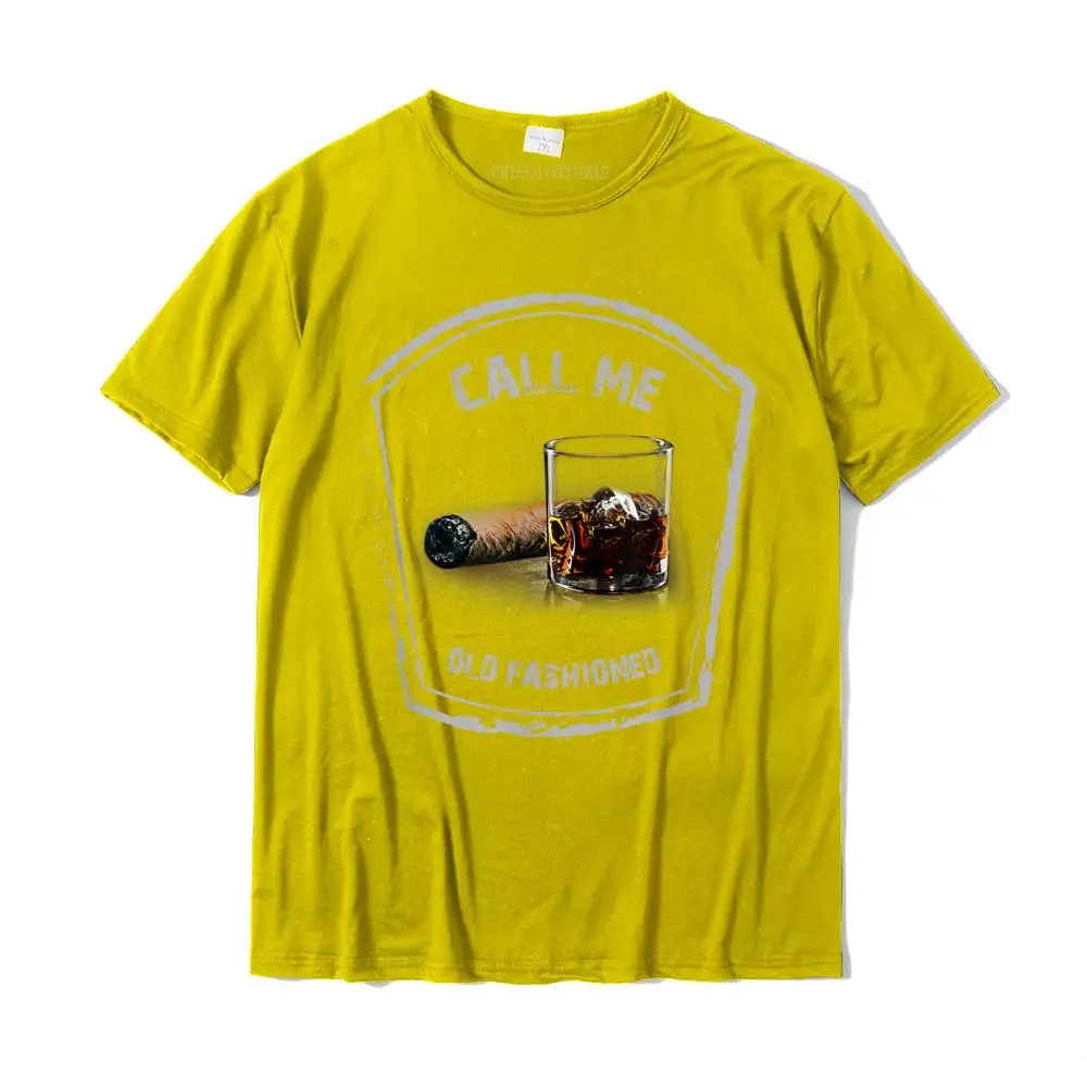 NormalNormal Short Sleeve Tops Tees ostern Day 2021 Discount O Neck 100% Cotton Tee Shirt Men Top T-shirts Design Call Me Old Fashioned Whiskey Vintage Funny T Shirt T-Shirt__MZ16030 yellow
