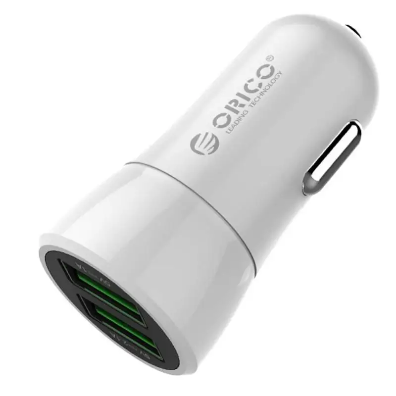 ORICO UPQ-2U USB Автомобильное зарядное устройство 12 Вт Быстрая зарядка для iPhone 11 Pro XS Max X Двойной USB порт Автомобильный Адаптер зарядного устройства для телефона для samsung S9