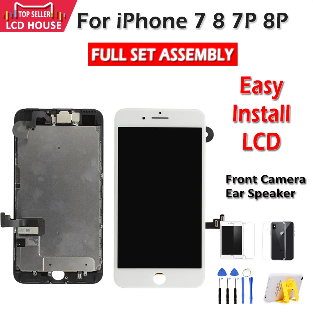 Дисплей No.1 качества AAA для iPhone 7 8 Plus 7P P ЖК-экран с сенсорным дигитайзером полный