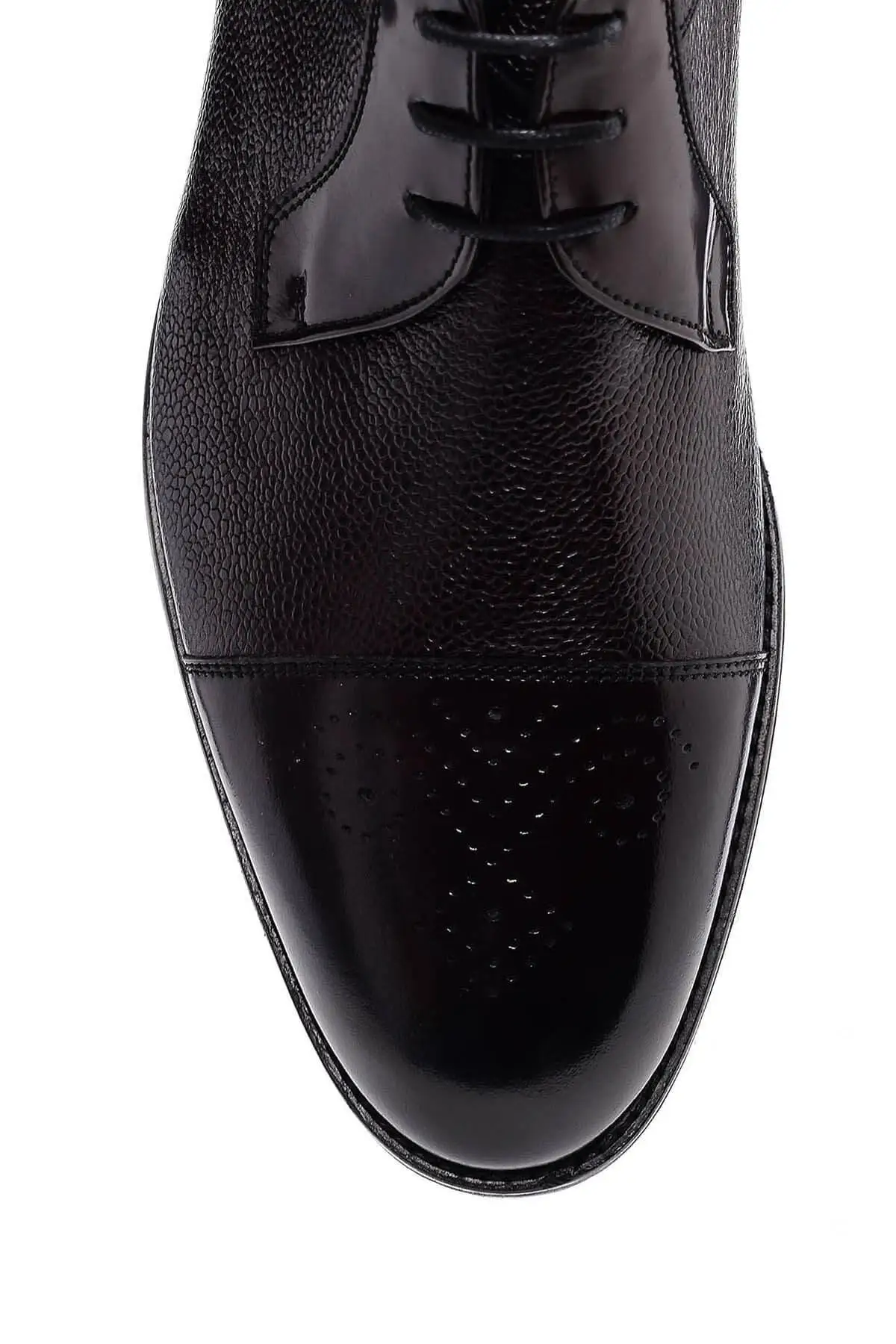 Derimod Genuine Leather Burgundy Men 'S Classic Shoes