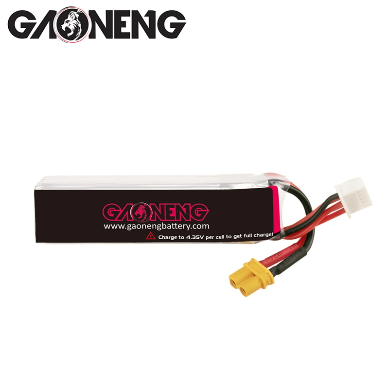GNB 720mAh 4S 100C 15.2V HV XT30 Plug Lipo Battery Connector for RC FPV Racing Drone Tinywhoop Frame Kit Tinywhoop Spare Parts replacement lithium battery