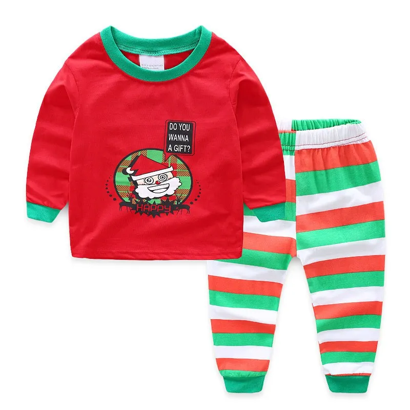 New kids pajamas children sleepwear baby girls clothes boys Cartoon pyjamas sets cotton nightwear kids clothing Christmas gifts