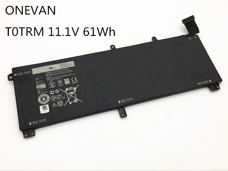 ONEVAN New T0TRM Laptop Battery for For Dell XPS 15 9530 Precision M3800 TOTRM H76MV 7D1WJ 61WH 245RR Free Shipping