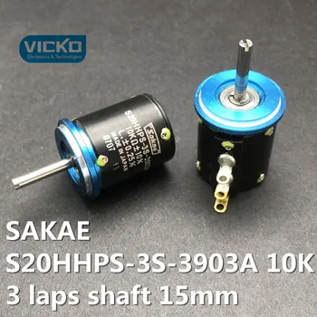 

[YK] JAPAN Sakae S20HHPS-3S-3903A 10K S20HHPS 3 laps 3 turns Multi-turn potentiometer shaft 15mm 15MMX3MM switch