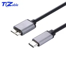 USB 3.1 Type-C to USB 3.0 Micro B Cable Micro USB 3.0 Male Connector To USB-C Male Plug For Hard Drive Smartphone 1M Black USB C