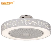 Современный светодиодный потолочный вентилятор с дистанционным управлением ventilador de techo 110-220 В Вентилятор лампа для столовой спальни освещение Прямая поставка