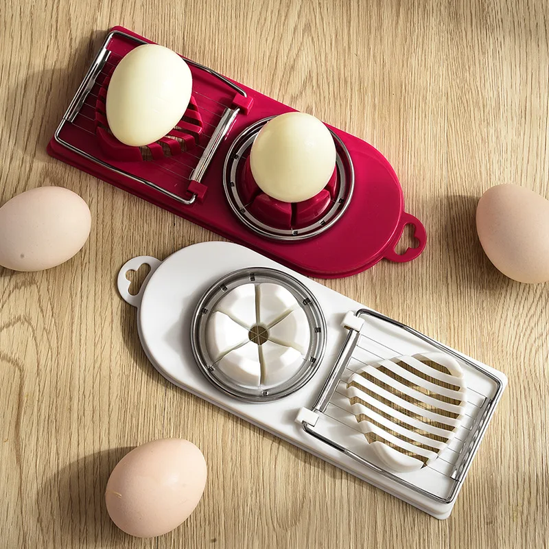 

Multi-functional Egg Cutter Two-in-One Egg Slice Splitter Egg Fancy Cut Creative Kitchen Egg Slice