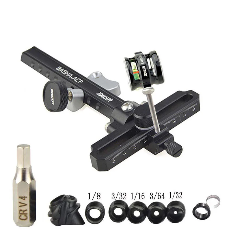 1Set Archery Compound Bow Sight Visor View With 6X/8X Lens 37/45 Degree Peep Sight Hunting Shooting Bow And Arrow Accessories - Цвет: 37-8x Black Set