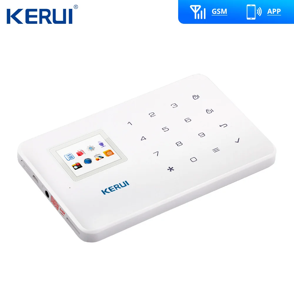 Tanie Kerui G18 system alarmowy gsm aplikacja na android i ios klawiatura dotykowa inteligentny domowy system przeciwwłamaniowy inteligentnego domu Wifi lampa błyskowa syreny