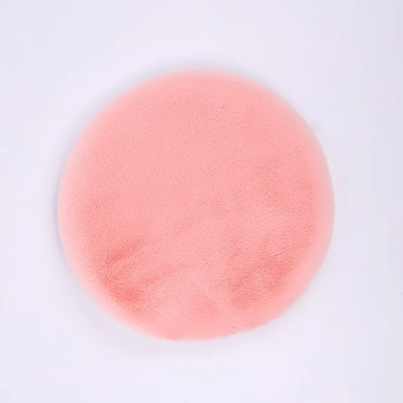 Round Plush Chair Cushion Fur Thickened Buttocks Cushion Bay Window Tatami Seat Mat Buttocks Decoration Solid Color Seat Pad 