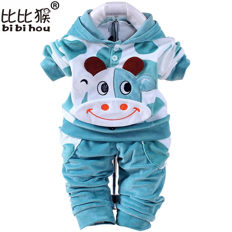 Детский Бархатный комплект одежды для новорожденных с капюшоном|infant clothes|christmas