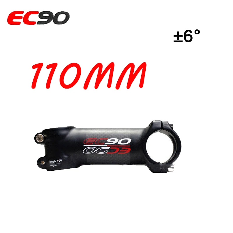 EC90 31,8 мм Potencia MTB стержень из углеродного волокна стоячий стержень для руля велосипеда 6 градусов 17 градусов Аксессуары для велосипеда - Цвет: 6 degrees-110mm