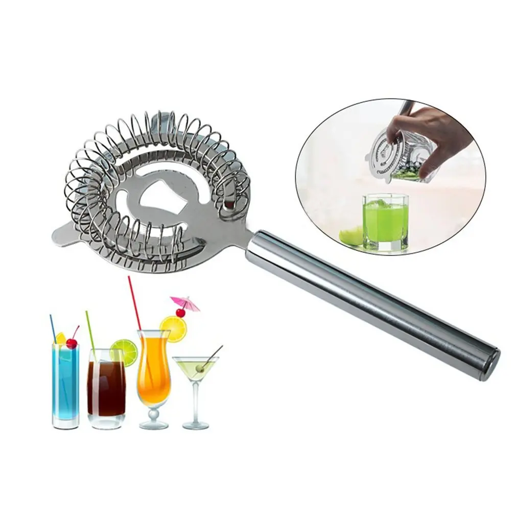 Hawthorn Cocktail Strainer Stainless Steel Strainer for Professional Bartenders and Mixologists with Wire Spring