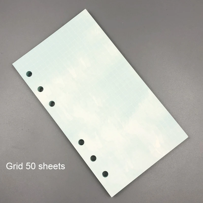snowflake blue grid Fromthenon милый блокнот для Filofax Dokibook спиральный планировщик A5A6A7 дневник внутренний ядро Weekl ежемесячный точечный наполнитель бумага - Цвет: snowflake blue grid