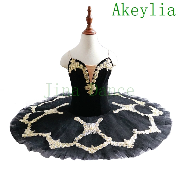 Black Gold Pre-Professional Tutu Girls red Peformance Ballerina Pancake Tutu For Adult Classical Platter Tutu Costume lilac Blue