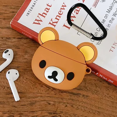Милые Мультяшные беспроводные Bluetooth чехлы для наушников для Apple Airpods 1 2, Силиконовая Защитная крышка для гарнитуры, аксессуары для Airpods - Color: 332