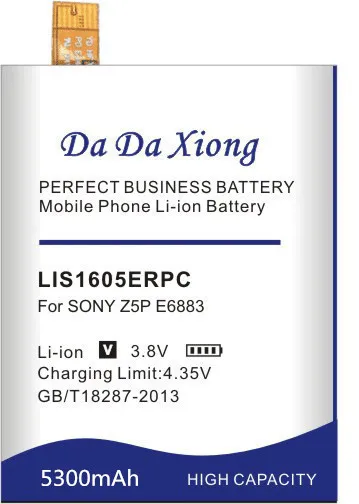 Аккумулятор DaDaXiong 5300 мАч LIS1605ERPC для SONY Xperia Z5 Premium Z5P Dual E6883 E6853 мобильный телефон|mobile