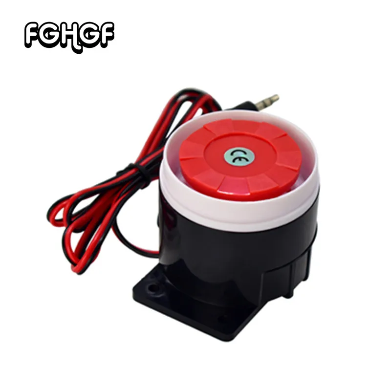 

New 12V DC Mini Wired Siren for Wireless Home Office Living Room Bedroom Alarm 120dB Mini Horn Sound Alarm