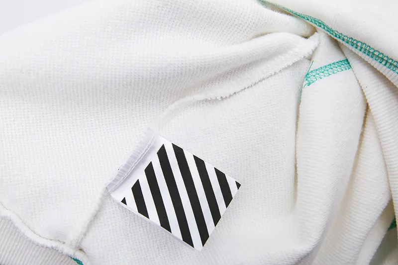 Off-white Ow зеленые клетчатые хлопковые мужские толстовки с квадратным принтом спортивные женские пальто с капюшоном