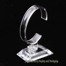 30 шт/партия хорошая прочность акриловый держатель для часов Дисплей Стенд ясные ювелирные изделия Витрина Полка витрина